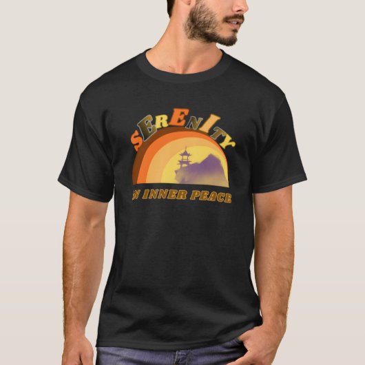 静けさ - 平穏な受容 Tシャツ (正面)
