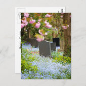 静けさ、美しい教会の墓地。ホピス・イギリス ポストカード (正面/裏面)