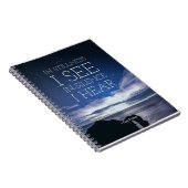 静けさ" 6.5"の螺線形ノート"x8.75 " ノートブック (右側)