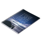 静けさ" 6.5"の螺線形ノート"x8.75 " ノートブック (左側)