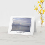 静けさ- Boqueron湾、プエルトリコ カード (黄色い花)