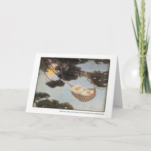 静けさBYE、ベビーの童謡-カード カード (正面)