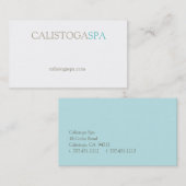 静けさII 名刺 (正面/裏面)