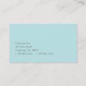 静けさII 名刺 (裏面)