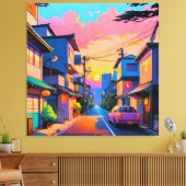 静の通り キャンバスプリント (インサイチュ (リビング))