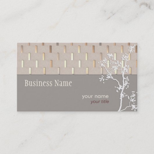 静エレガント静名刺 名刺 (正面)