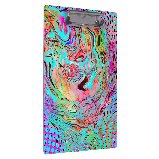 静パーソナライズされた静抽象芸術流動的アート クリップボード (右)