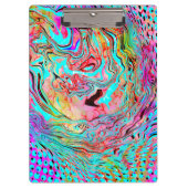 静パーソナライズされた静抽象芸術流動的アート クリップボード (正面)