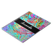 静パーソナライズされた静抽象芸術流動的アート ノートブック (左側)