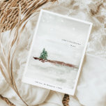 静ミニマルかな雪松 シーズンカード<br><div class="desc">私たちのミニマルなホリデーカードを導入し、今年のホリデーシーズンにあなたの愛する人々に暖かい願いを送る完璧な方法。雪の多い冬の風景の中で松2本の木々の穏やかな水彩風景が描かれ、季節の平和で穏やかな精神を完璧に捉えている。ミニマルデザインは可愛い雪片で補完され、フェスティバル応援のtouchをカードに加える。カードの裏側は空白の、あなた与えの友人や家族に対する心に満ちたメッセージに対する十分な宇宙である。あなたはあなたの同僚に送信するスタイリッシュホリデーカードを探すか、あなたの最も近い友人や家族のための思慮深い挨拶を探すかどうか、私たちのミニマリストのホリデーカードは完璧な選択である。今すぐ注文し、この美しいカードで季節の喜びを広げエレガントる。</div>
