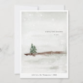 静ミニマルかな雪松 シーズンカード (正面)