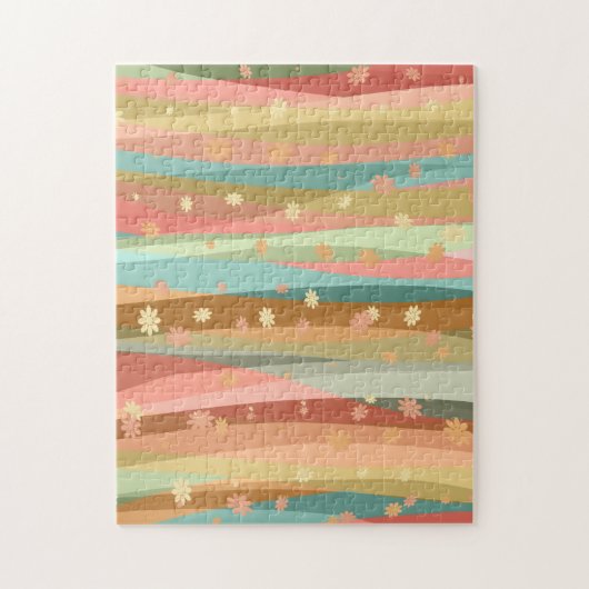 静リラックスかな花 ジグソーパズル (縦)