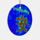 静中国の静オーナメント セラミックオーナメント (右)