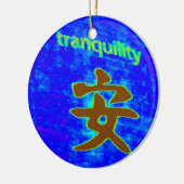 静中国の静オーナメント セラミックオーナメント (左)