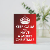 静保かでクリスマスの赤いポストカードを楽しむ シーズンポストカード (スタンド正面)