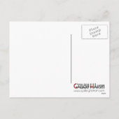 静保かでクリスマスの赤いポストカードを楽しむ シーズンポストカード (裏面)