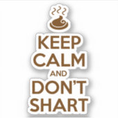 静保かでシャートしない シール (正面)