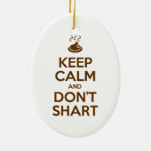 静保かでシャートしない セラミックオーナメント (裏面)