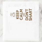 静保かでシャートしない 長方形シール (バッグ)