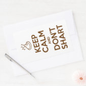 静保かでシャートしない 長方形シール (封筒)