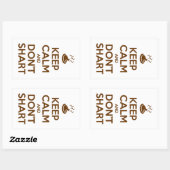 静保かでシャートしない 長方形シール (シート)