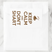 静保かでシャートしない 長方形シール (バッグ)