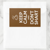 静保かでシャートしない 長方形シール (バッグ)