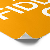 静保かでバイオリンの音（オレンジ） ポスター (角)