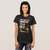 静保かでヴィラはそれを修飾するHandyman Construtti Tシャツ (正面フル)