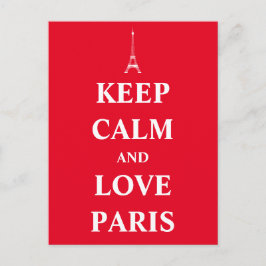 静保かで愛するパリ ポストカード