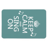 静保かで歌う – すべての色 マグネット (横)