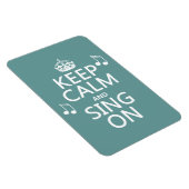 静保かで歌う – すべての色 マグネット (右側)