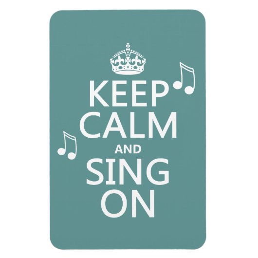 静保かで歌う – すべての色 マグネット (縦)