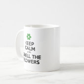 静保かで花の香り春マグカップ コーヒーマグカップ (正面左)