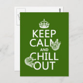 静保かで落ち着いて落ち着く（スロート） （任意の色） ポストカード (正面/裏面)