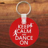 静保かで踊る（すべての色で） キーホルダー (正面)