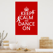 静保かで踊る（すべての色で） ポスター (キッチン)