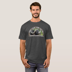 静保かなアフリカのサファリバッファローグラス Tシャツ