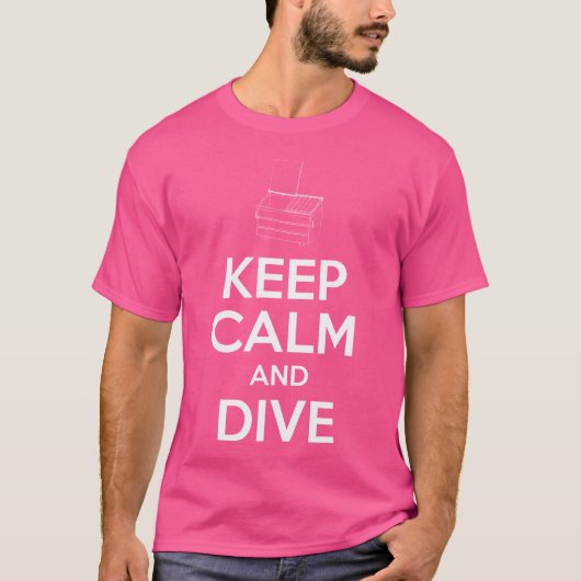 静保かなダイビングダンプスターダイビング Tシャツ (正面)