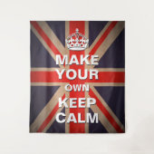 静保かなテンプレート-ヴィンテージユニオンジャックタペストリー タペストリー (正面)