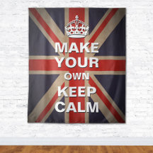 静保かなテンプレート-ヴィンテージユニオンジャックタペストリー