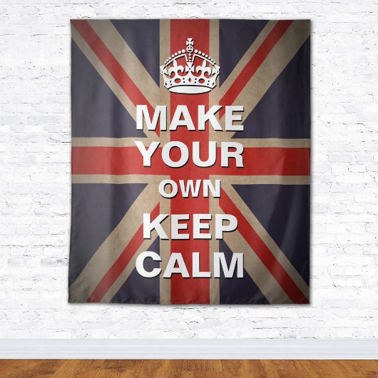 静保かなテンプレート-ヴィンテージユニオンジャックタペストリー タペストリー