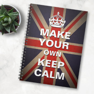 静保かなテンプレート-ヴィンテージユニオンジャックポスターなし ノートブック