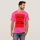 静保かなバックドア閉鎖ことわざメトロ Tシャツ (正面フル)