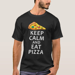 静保かなピザピおもしろいザピ食べザピザP Tシャツ