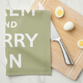 静保かなライトグリーン キッチンタオル (四つ折り)