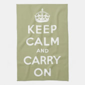 静保かなライトグリーン キッチンタオル (縦)