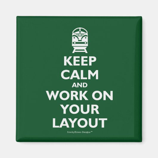 静保かなレイアウト – 電車 マグネット (正面)