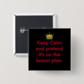 静保かな先生! 缶バッジ (正面&裏面)