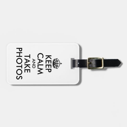 静保かな写真を撮おもしろいる ラゲッジタグ (正面横)